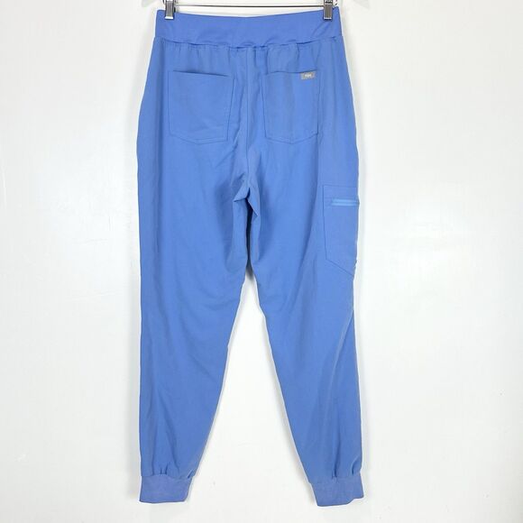 FIGS Zamora High Rise Jogger – Size M Ceil Blue Medical Scrub Pants, Stretch - Picture 4 of 8